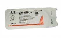 Шовний матеріал Monocryl (монофілам, не забарвлений) 45 см, 5/0