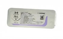 Шовний матеріал VICRYL PLUS (плетений, не забарвлений) 70 см, 3/0