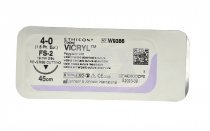Шовний матеріал VICRYL PLUS (поліфілам, фіолет) 45 см, 4/0