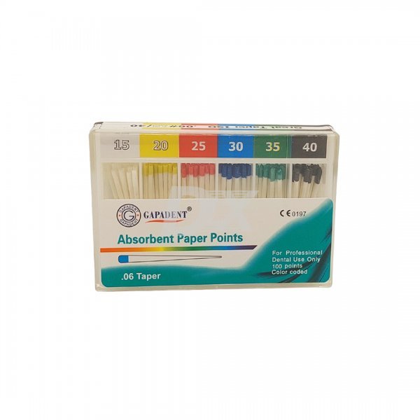 Штифти паперові конусні Gapadent 100 шт - фотография . Купить с доставкой в интернет магазине Dlx.ua.