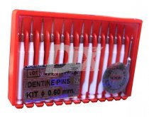 Штифты парапульпарные белые 0.6 мм 12 шт