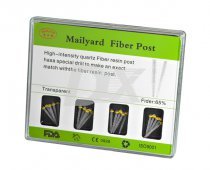 Штифты стекловолоконные конические прозрачные набор №2 20 шт