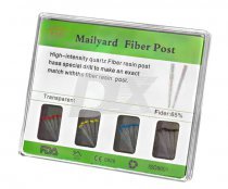 Штифти скловолоконні конічні прозорі набір асорті