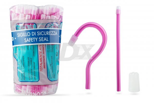 Слиновідсмоктувачі прозорі фуксія 3410/11/1 Nostrum 100 шт - фото . Купити з доставкою в інтернет магазині Dlx.ua.