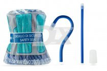 Слиновідсмоктувачі прозорі голубі 3410/04/1 Nostrum 100 шт