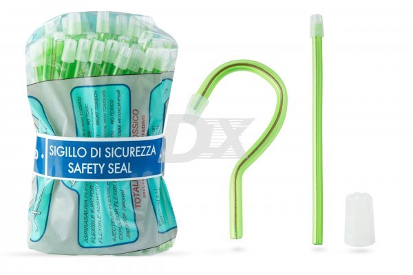 Слиновідсмоктувачі прозорі неоново-зелені 3410/14/1 Nostrum 100 шт - фото . Купити з доставкою в інтернет магазині Dlx.ua.