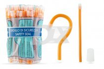 Слюноотсосы прозрачные оранжевые 3410/08/1 Nostrum 100 шт