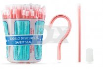 Слиновідсмоктувачі прозорі рожеві 3410/10/1 Nostrum 100 шт