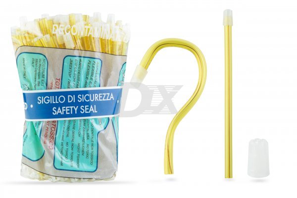 Слиновідсмоктувачі прозорі жовті 3410/06/1 Nostrum 100 шт - фотография . Купить с доставкой в интернет магазине Dlx.ua.