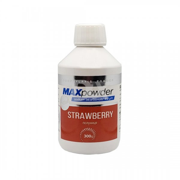 Сода для AirFlow MaxPowder (бікарбонат Na) 40 мкм Полуниця 300 г - фото . Купити з доставкою в інтернет магазині Dlx.ua.
