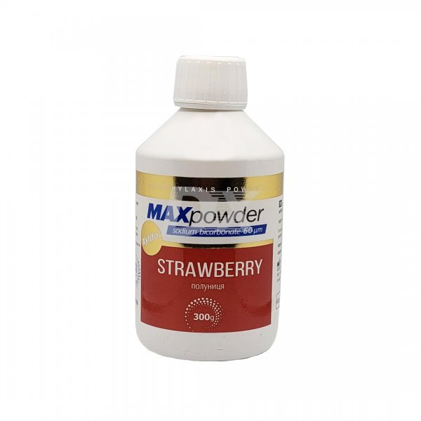 Сода для AirFlow MaxPowder (бікарбонат Na) 60 мкм Полуниця 300 г - фотография . Купить с доставкой в интернет магазине Dlx.ua.