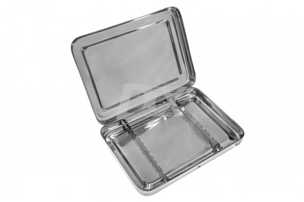 Стерилізатор з кришкою і тримачем інструментів 101-3/SP (200*150*30 мм) - фото . Купити з доставкою в інтернет магазині Dlx.ua.