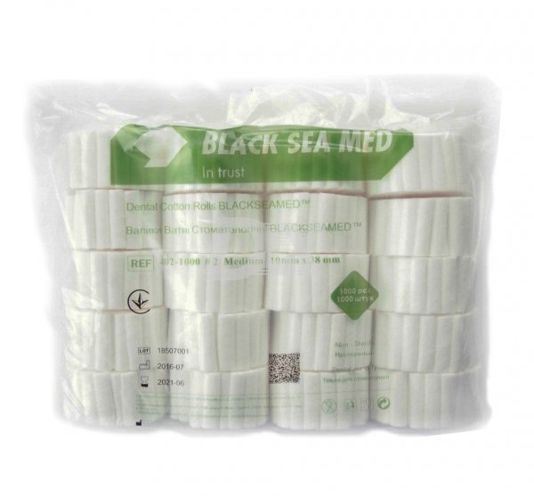 Ватні валики Black Sea Med 1000 шт - фото . Купити з доставкою в інтернет магазині Dlx.ua.