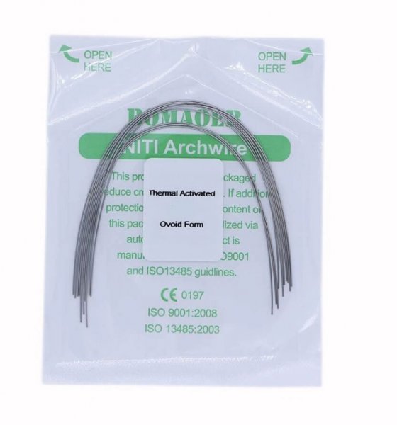 Дуга Niti 0.012 нижня щелепа 10 шт - фотография . Купить с доставкой в интернет магазине Dlx.ua.