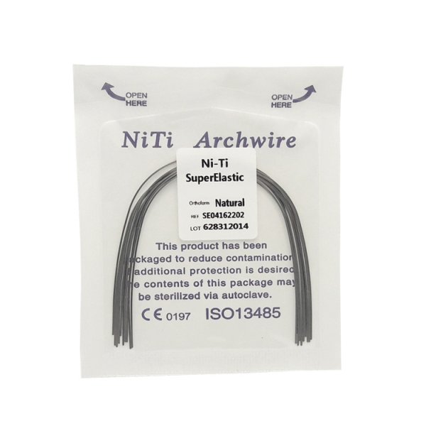 Дуга Niti суперєластічная натуральна 0.016 x 0.022 нижня щелепа N141-1622L 10 шт - фотография . Купить с доставкой в интернет магазине Dlx.ua.