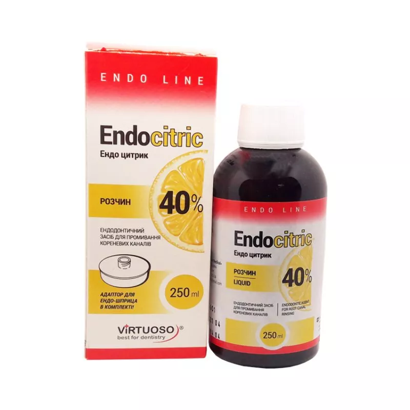 VIRTUOSO EndoCitric (Ендо цитрик) 40% лимонна кислота, 250 мл — Матеріали терапевтичні — photo 2