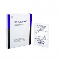 Гемостатична губка SURGISPON 20х20х07 мм 10 шт (придатний до 02.2026)