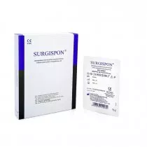 Гемостатична губка SURGISPON 20х20х07 мм 10 шт