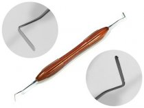 Гладилка моделировочной з силіконової ручкою (коричнева)