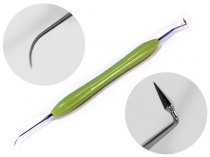 Гладилка моделировочная с силиконовой ручкой (зеленая)