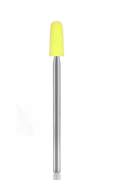 Камень карборундовый желтый цилиндр закругленный B8 - фотография. Купить с доставкой в интернет магазине DLX 