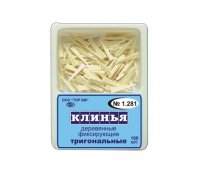 Клинці дерев'яні тригональні 1.281 100 шт