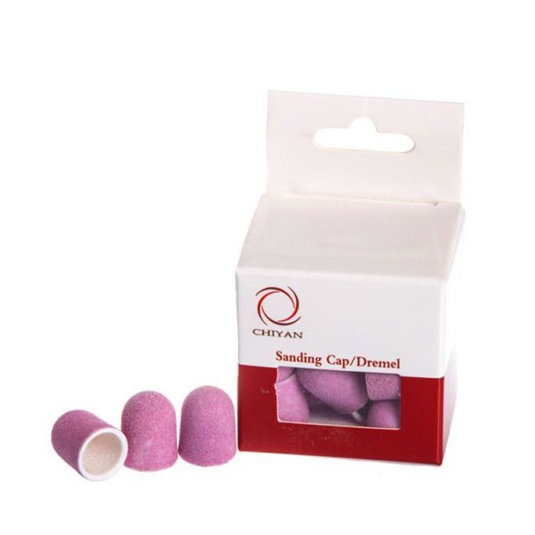 Ковпачок CHIYAN шліфувальний пісочний рожевий d-10 мм дрібний абразив 20 шт - фотография . Купить с доставкой в интернет магазине Dlx.ua.