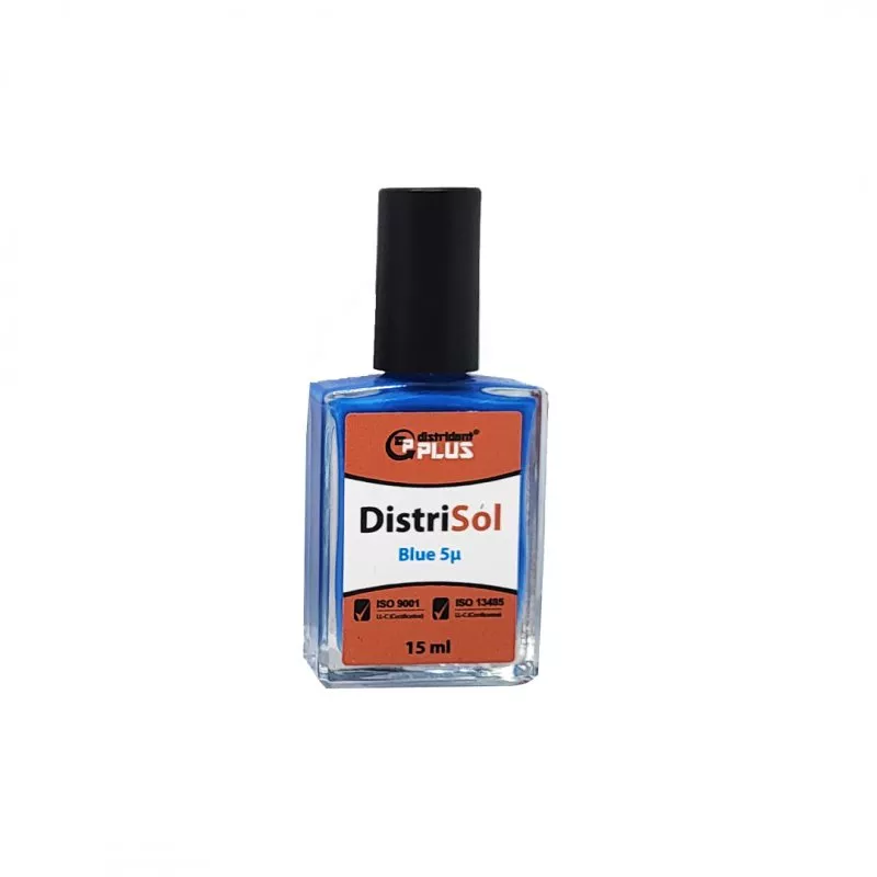 Distrident Plus Лак компенсаційний Distrisol Blue 5 мкм, 15 мл — Матеріали зуботехнічні — photo 2