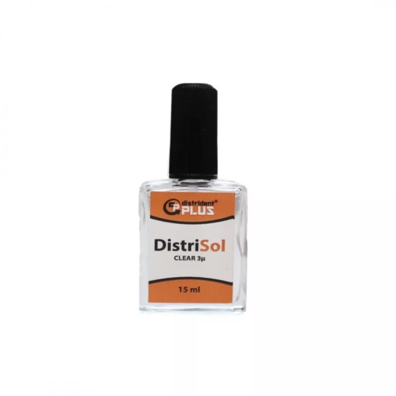 Distrident Plus Лак компенсаційний Distrisol Clear 3 мкм, 15 мл — Матеріали зуботехнічні — photo 2