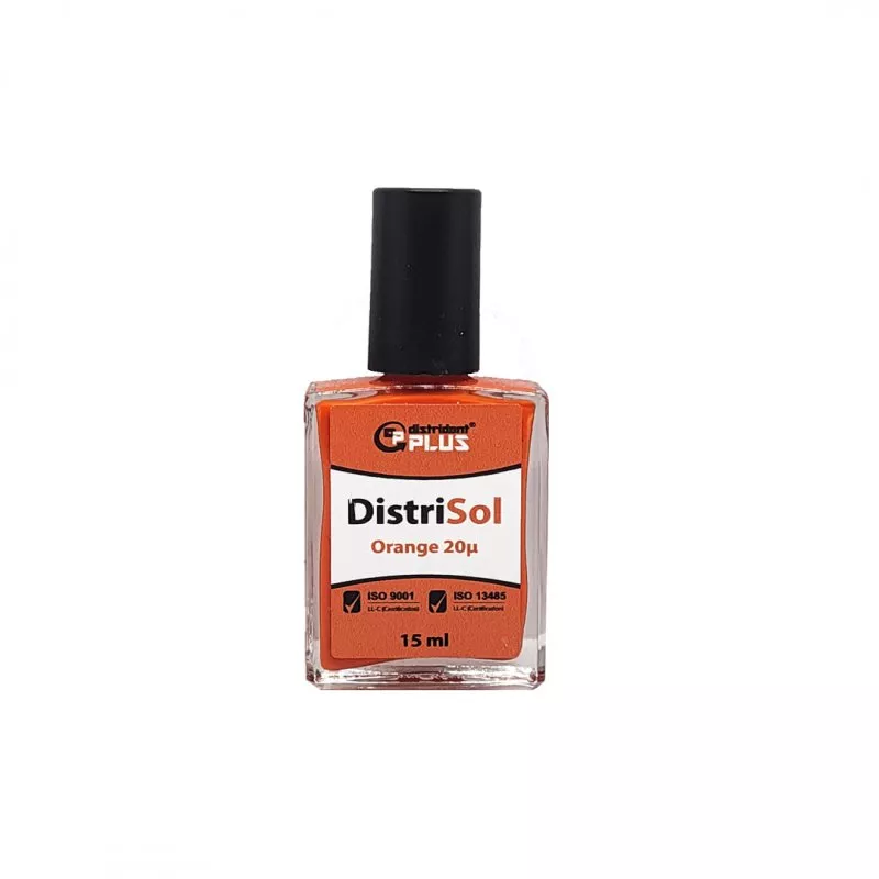 Distrident Plus Лак компенсаційний Distrisol Orange 20 мкм, 15 мл — Матеріали зуботехнічні — photo 2