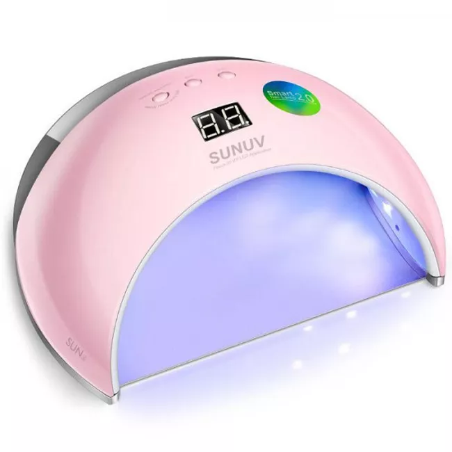 Лампа UV LED для манікюру SUN6S 48 Вт рожева — Обладнання для манікюру — photo 3