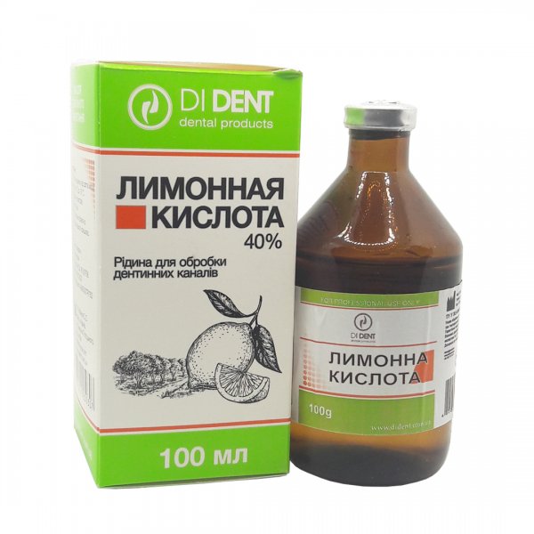 Лимонна кислота Dident 40% 100 г - фотография . Купить с доставкой в интернет магазине Dlx.ua.