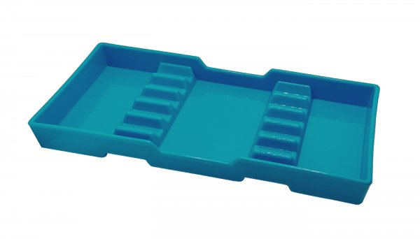 Лоток для инструментов пластиковый автоклавируемый 653-16A синий - фото . Купити з доставкою в інтернет магазині Dlx.ua.