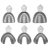 Набір відбиткових ложок перфорованих для беззубої челюсті DE-1754 - фото 3. Купити з доставкою в інтернет магазині Dlx.ua.