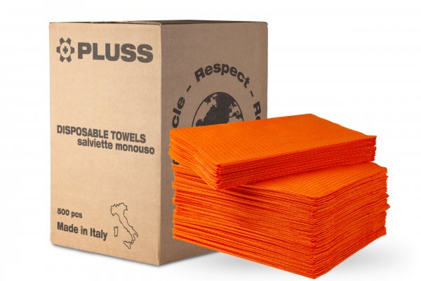 Нагрудники PLUSS двошарові 500 шт помаранчеві - фотография . Купить с доставкой в интернет магазине Dlx.ua.