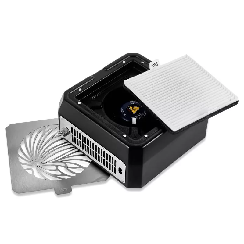 Настільна витяжка для манікюру з HEPA фільтром Microstop Base Black — Обладнання для манікюру — photo 3