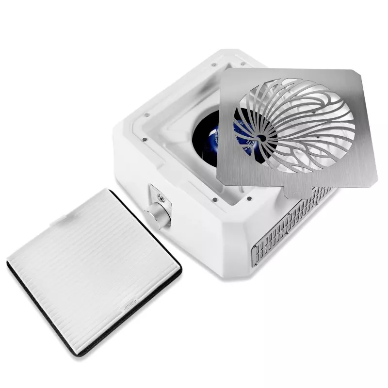 Настільна витяжка для манікюру з HEPA фільтром Microstop Base Pro White — Обладнання для манікюру — photo 4