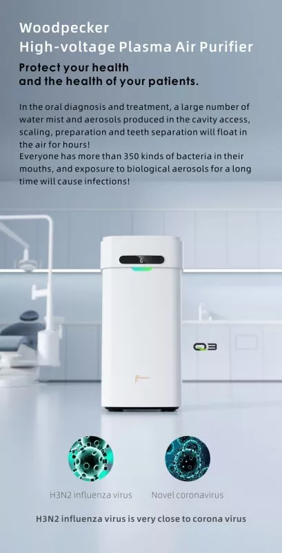 Очищувач повітря Woodpecker Q3 (дезінфектор, іонізатор) — Обладнання для дезінфекції й стерилізації — photo 4