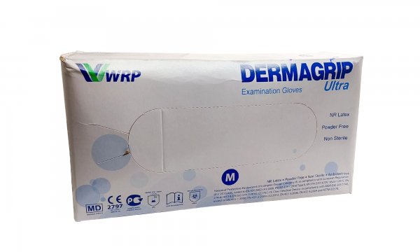 Перчатки латексные Dermagrip Ultra 50 пар - фотография. Купить с доставкой в интернет магазине DLX 