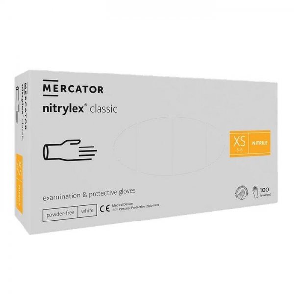 Рукавички нітрилові Nitrylex білі 50 пар - фотография . Купить с доставкой в интернет магазине Dlx.ua.