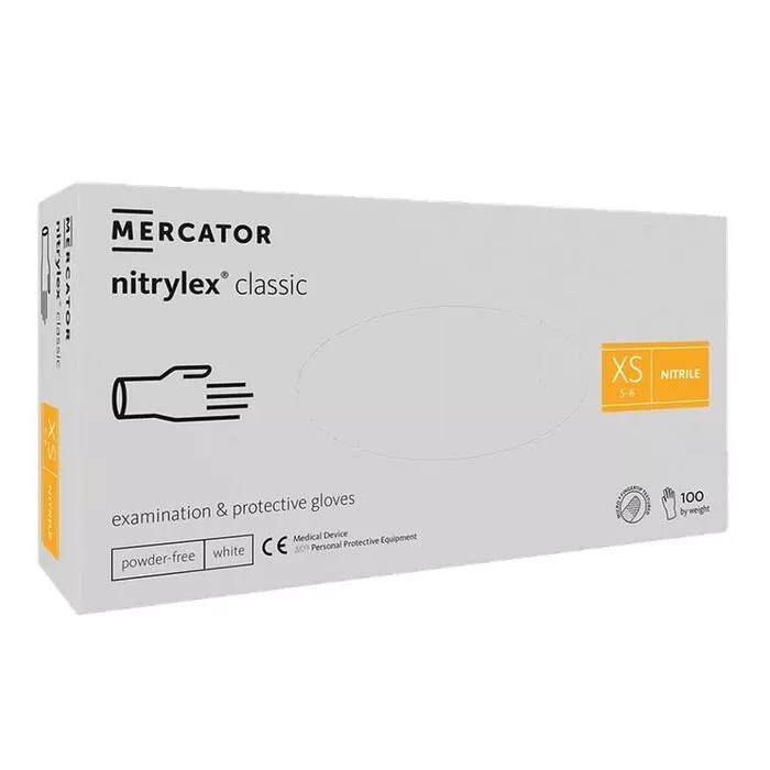 Mercator Medical Рукавички нітрилові Nitrylex білі 50 пар — Засоби захисту — photo 2