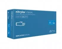 Рукавички нітрилові Nitrylex Classic голубі 100 пар