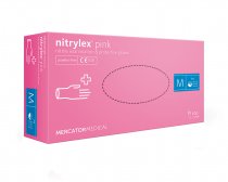 Рукавички нітрилові Nitrylex Classic рожеві 50 пар