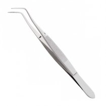 Пінцет стоматологічний College Curved Tip 15 см DE-412