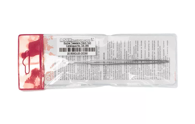 Asim Instruments Пінцет хірургічний Kocher DE-390 14 см — photo 4