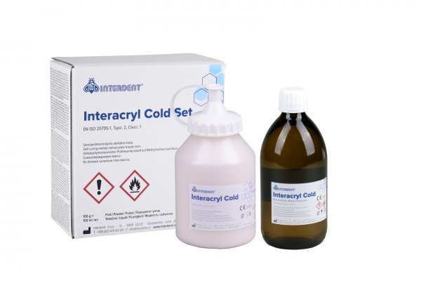 Пластмаса INTERACRYL COLD рожева з прожилками 100 г + 100 мл, INTERDENT 1507 - фотография . Купить с доставкой в интернет магазине Dlx.ua.