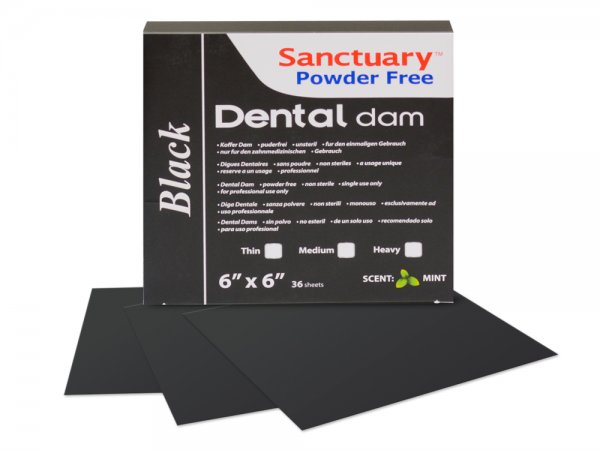 Хустки для набору Раббер Дам (Rubber-Dam) чорні, середні 36 шт, Sanctuary - фото . Купити з доставкою в інтернет магазині Dlx.ua.