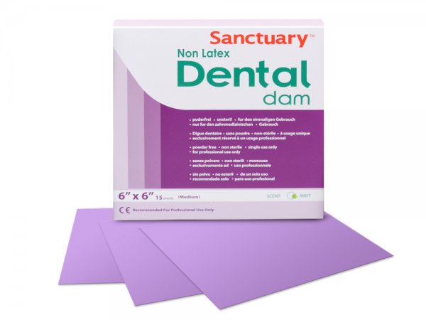 Хустки для набору Раббер Дам (Rubber-Dam) пурпурні, середні, безлатексні 15 шт, Sanctuary - фото . Купити з доставкою в інтернет магазині Dlx.ua.