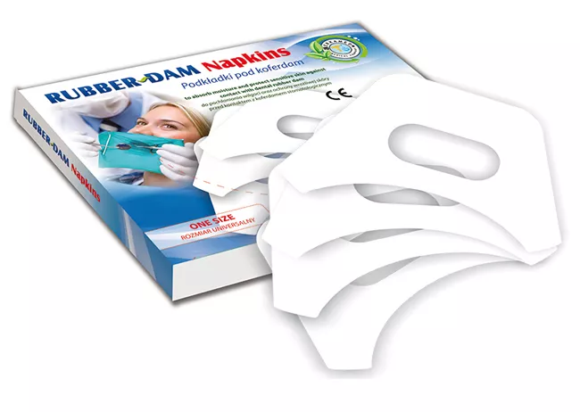 Cerkamed Підкладка під раббердам RUBBER DAM Napkins 36 шт — Терапевтичні інструменти — photo 2