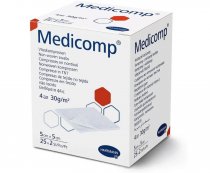Серветки з нетканого матеріалу Medicomp (5 см x 5 см) 2 x 25 шт